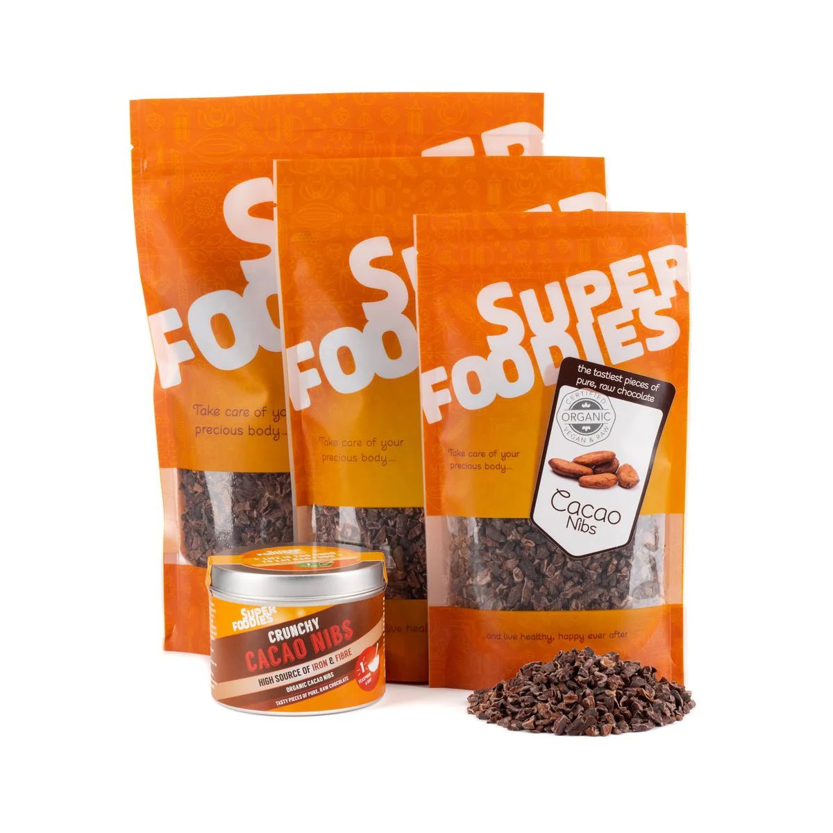 Superfoodies Organic Cacao Nibs 250g - Superfoodies - Cacao - Eco Natural Products