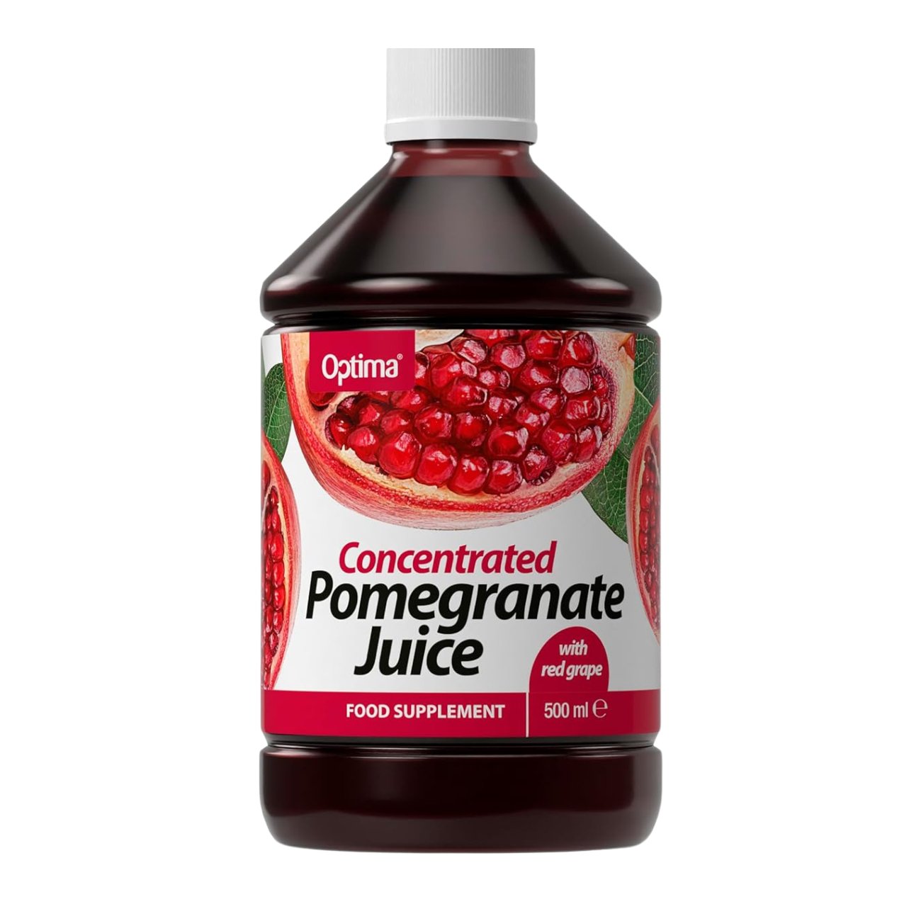 Superfruits Pomegranate Juice 500ml - Optima - Liquid Food Supplement - Eco Natural Products