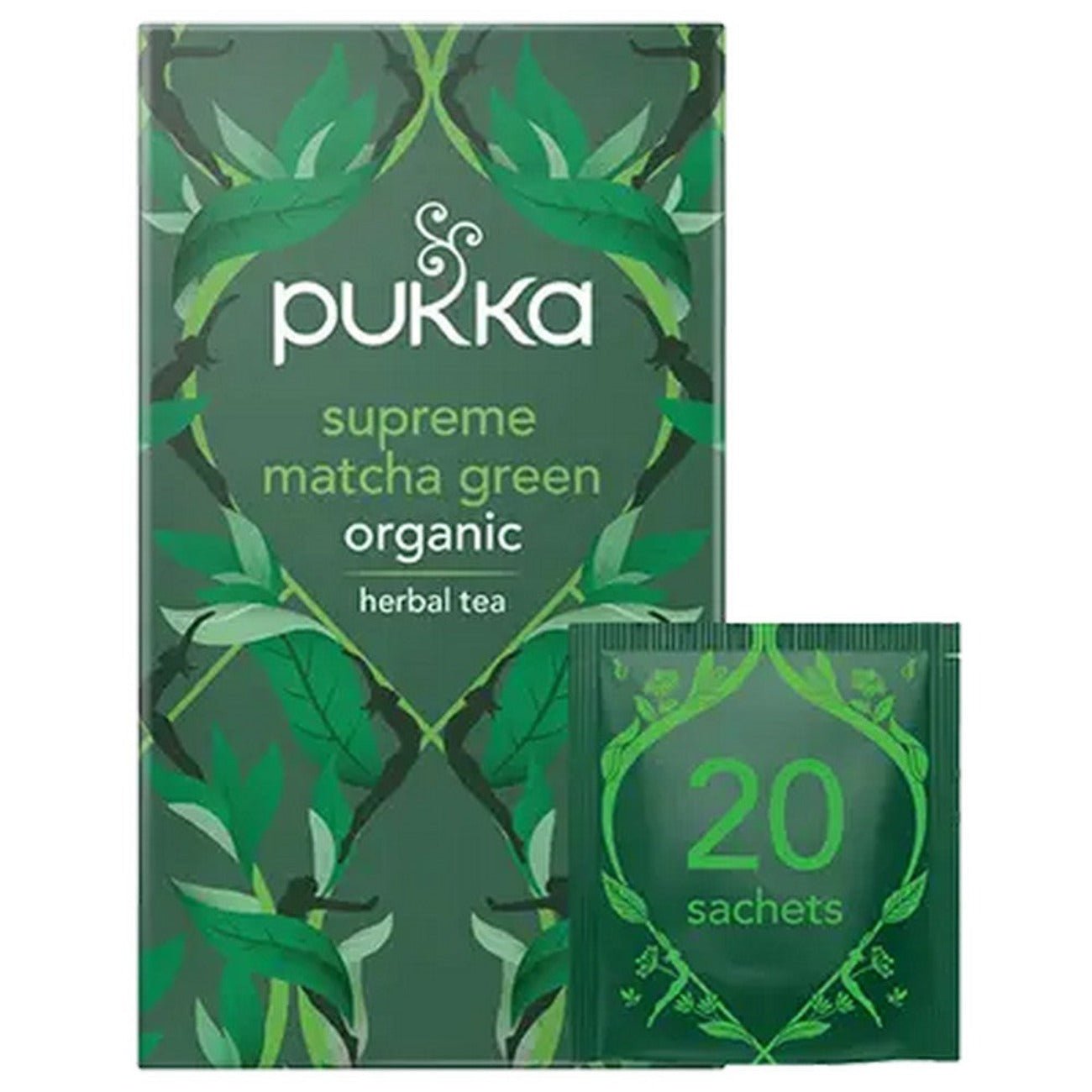 Supreme Green Matcha Tea 20 Sachets [BLACK FRIDAY] - Eco Natural Products - Pukka Herbs - Herbal tea