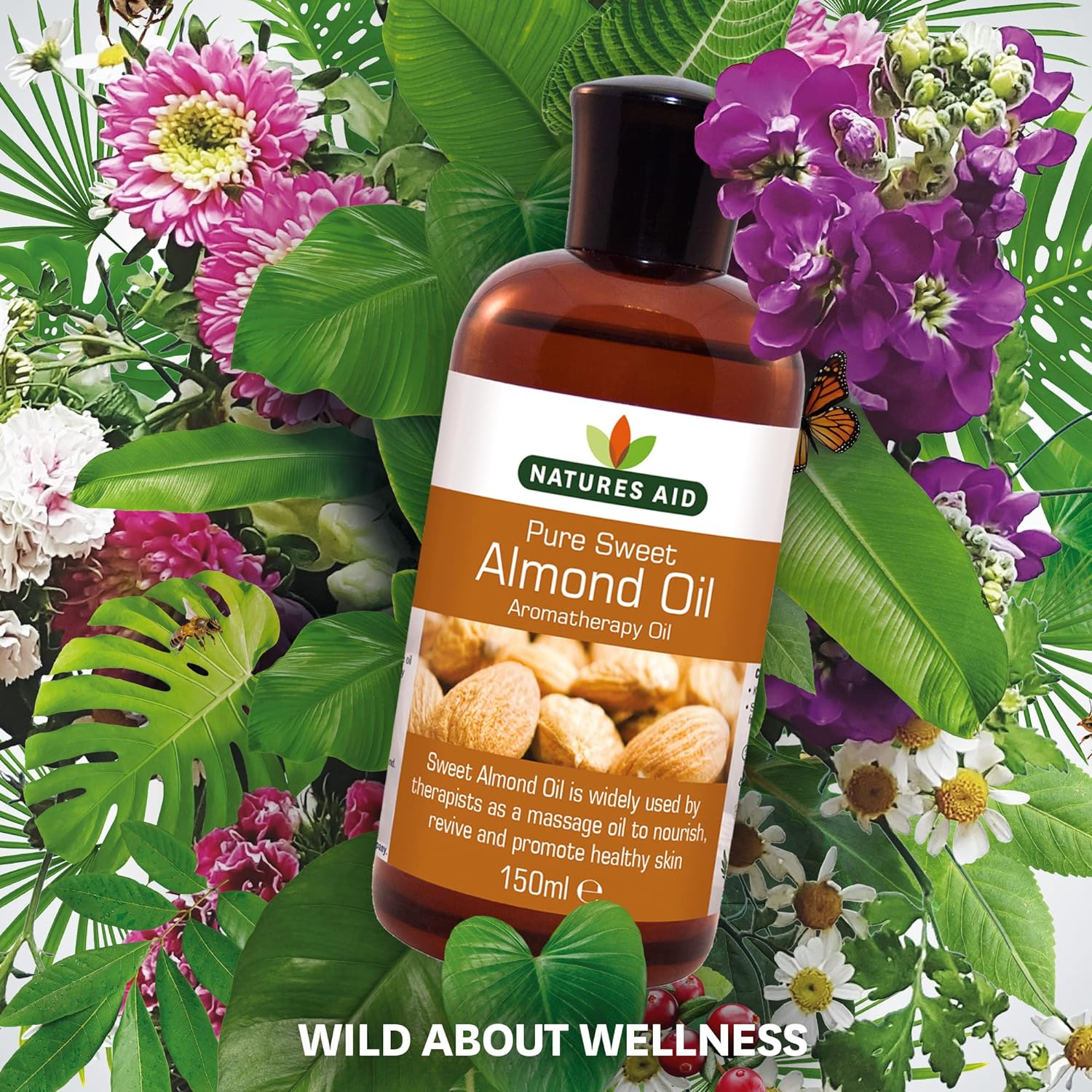 Sweet Almond Oil 150ml - Natures Aid - Beauty Oil - Eco Natural Products