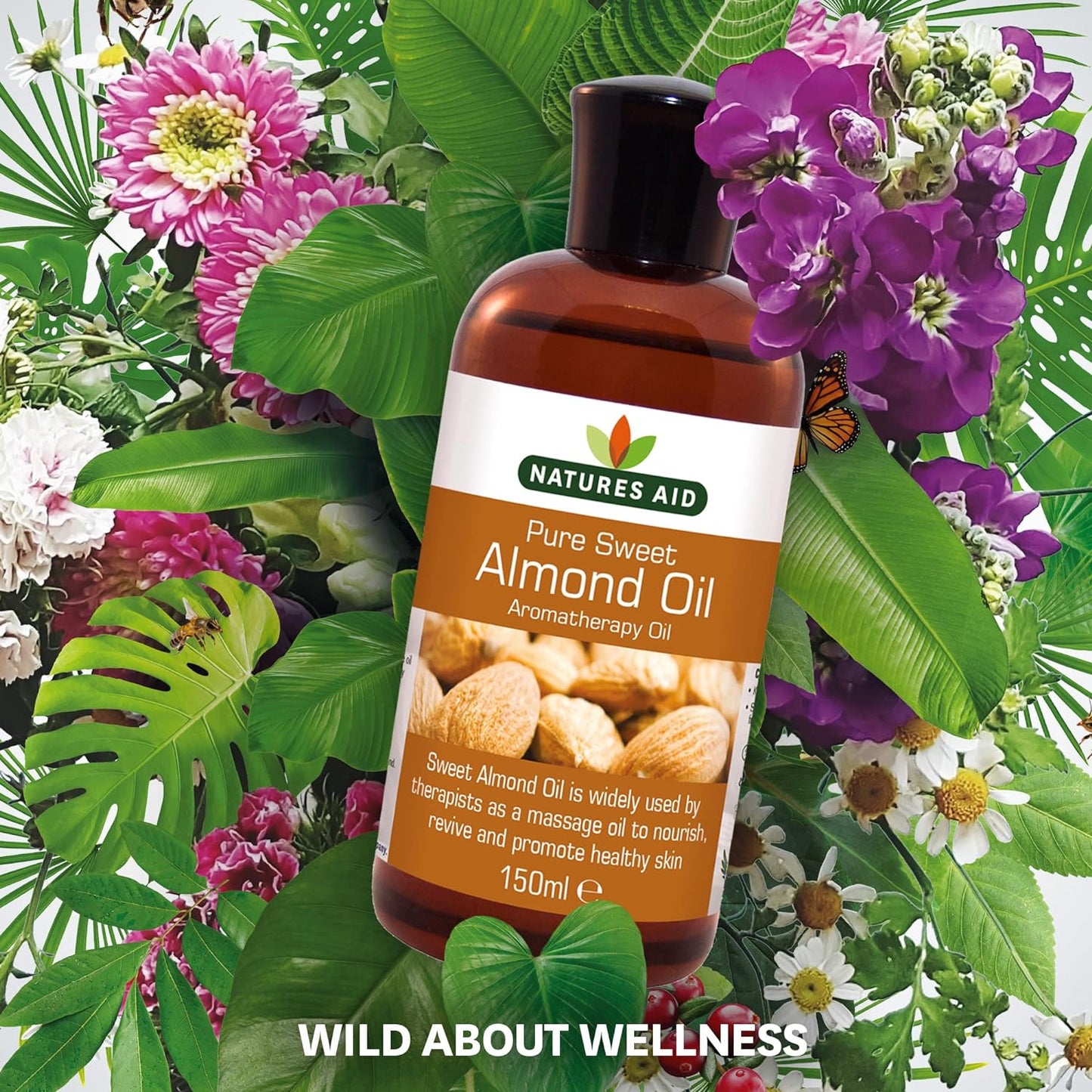 Sweet Almond Oil 150ml - Natures Aid - Beauty Oil - Eco Natural Products