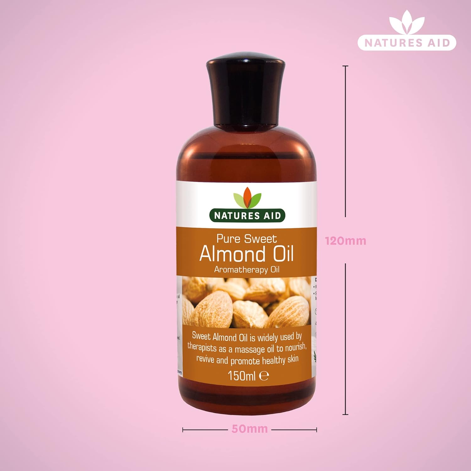 Sweet Almond Oil 150ml - Natures Aid - Beauty Oil - Eco Natural Products