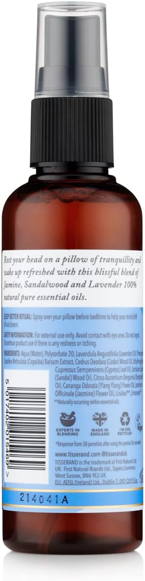 Sweet Dreams Pillow Mist Lavender, Sandalwood & Jasmine 100ml - Tisserand - Essential Oil Blend - Eco Natural Products