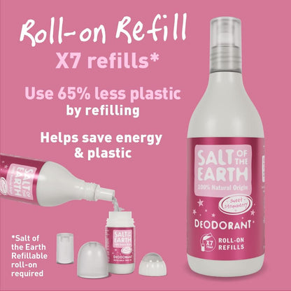Sweet Strawberry Roll - On Refill Deodorant 525ml - Salt Of the Earth - Deodorant - Eco Natural Products