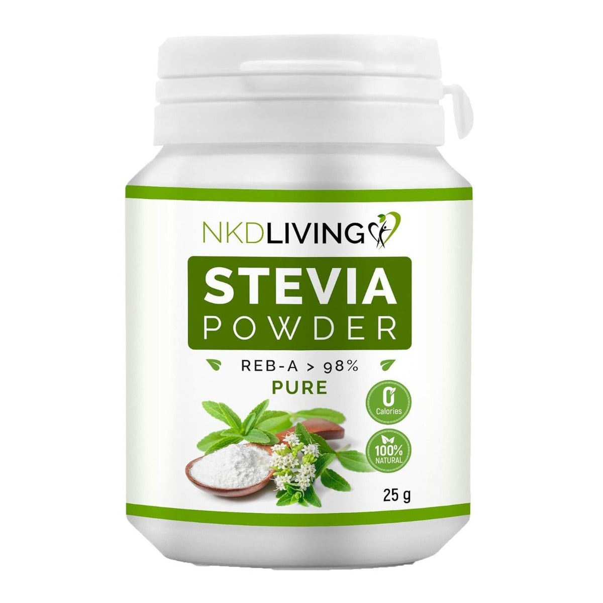 Sweetener Pure Stevia Powder 25g - NKD Living - Sweetener - Eco Natural Products