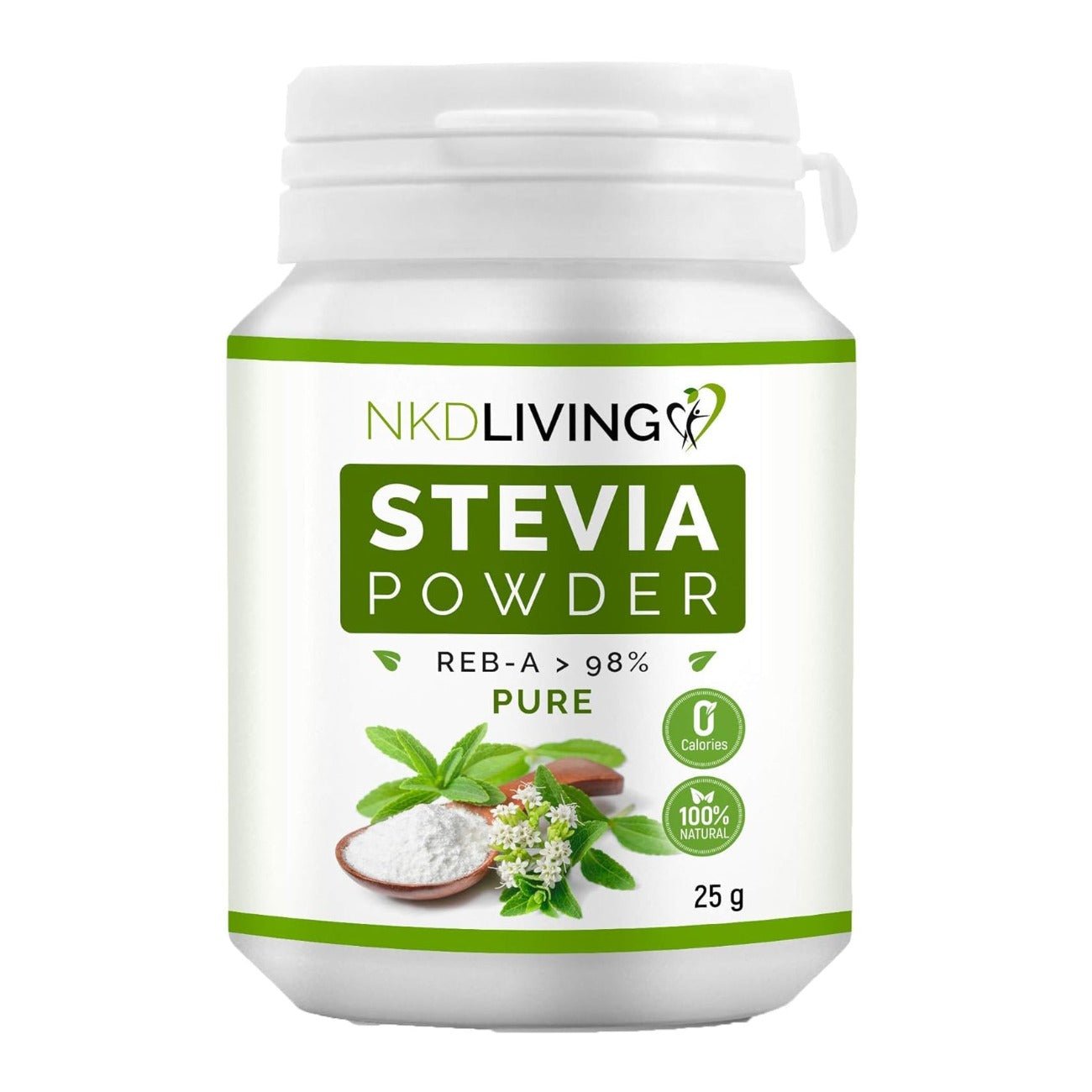 Sweetener Pure Stevia Powder 25g - NKD Living - Sweetener - Eco Natural Products
