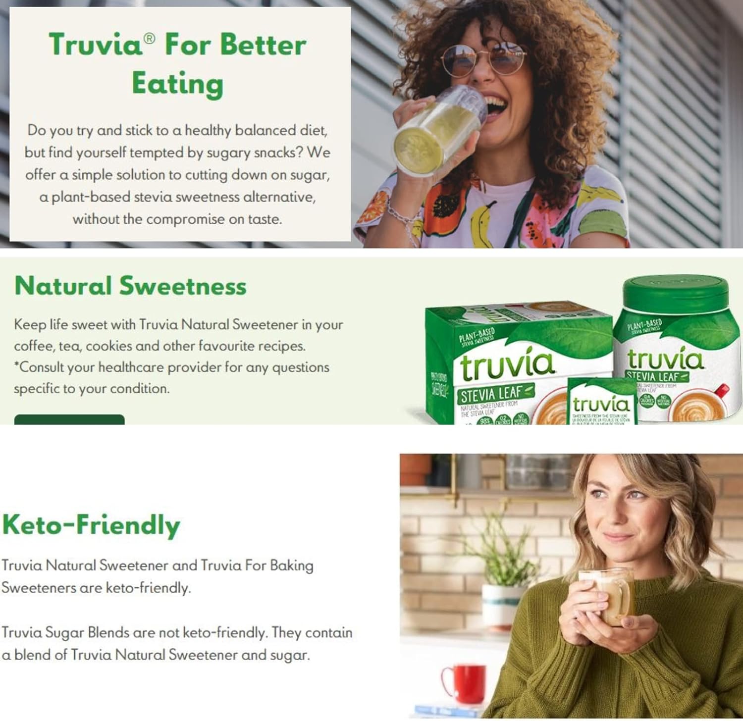 Sweetener Stevia 100 Tablets - Truvia - Sweetener - Eco Natural Products