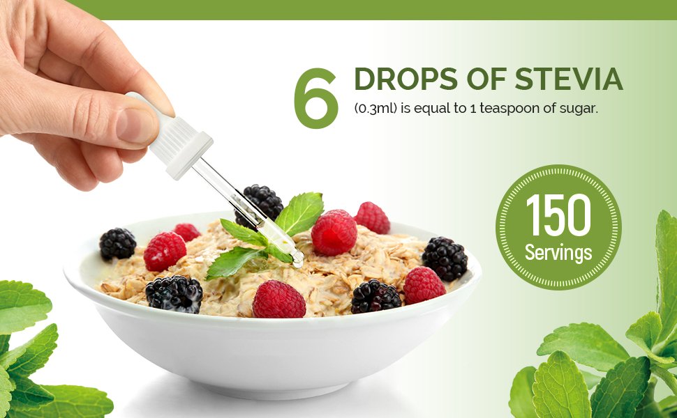 Sweetener Stevia Liquid 100% Natural 50ml - NKD Living - Sweetener - Eco Natural Products