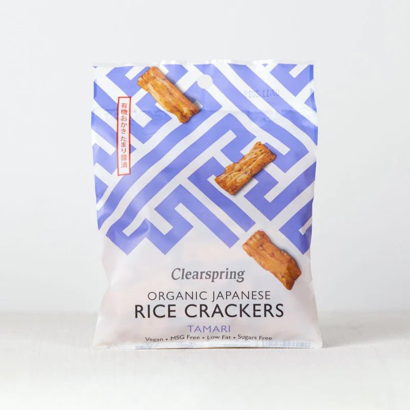 Tamari Japanese Rice Crackers 50g - Clearspring - Rice Crackers - Eco Natural Products