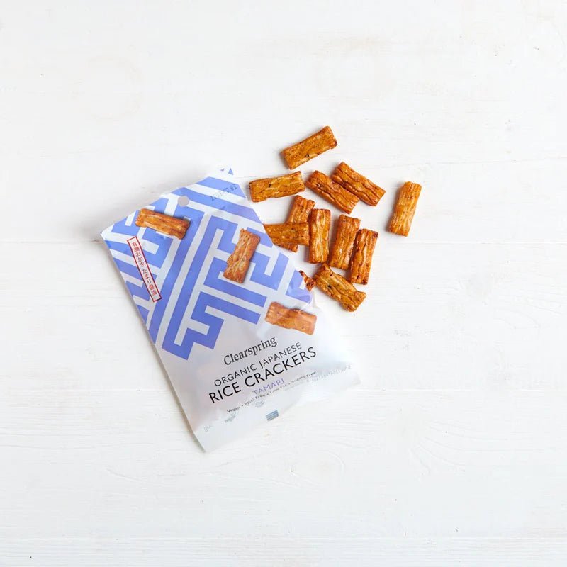 Tamari Japanese Rice Crackers 50g - Clearspring - Rice Crackers - Eco Natural Products