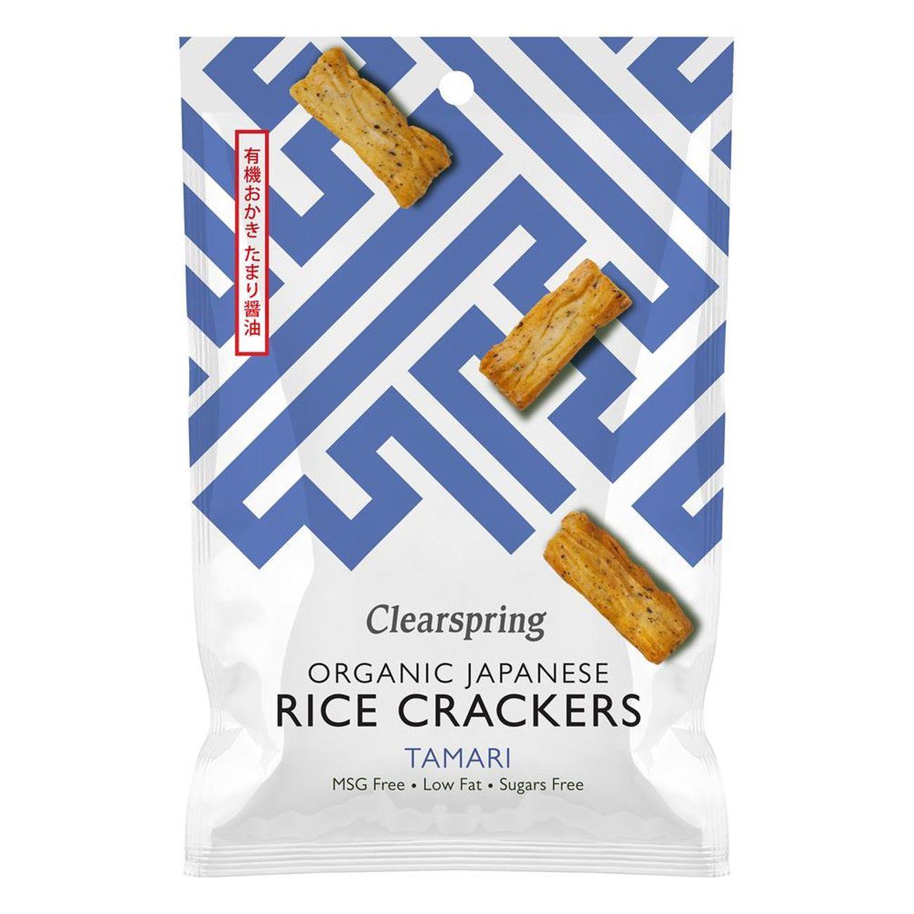 Tamari Japanese Rice Crackers 50g - Clearspring - Rice Crackers - Eco Natural Products