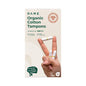 Tampons Organic Cotton 16 Pack - Dame - Feminine Sanitary Supplies - Eco Natural Products