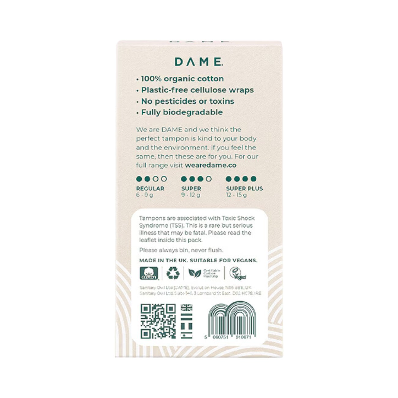 Tampons Super Organic Cotton 16 Pack [BLACK FRIDAY] - Eco Natural Products - Dame - Feminine Sanitary Supplies