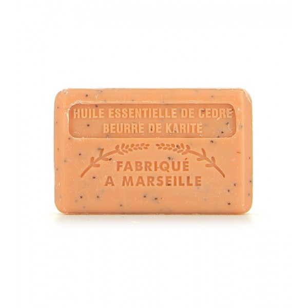 French Marseille Soap Dual Nourishment Cedar Shea Butter 125g