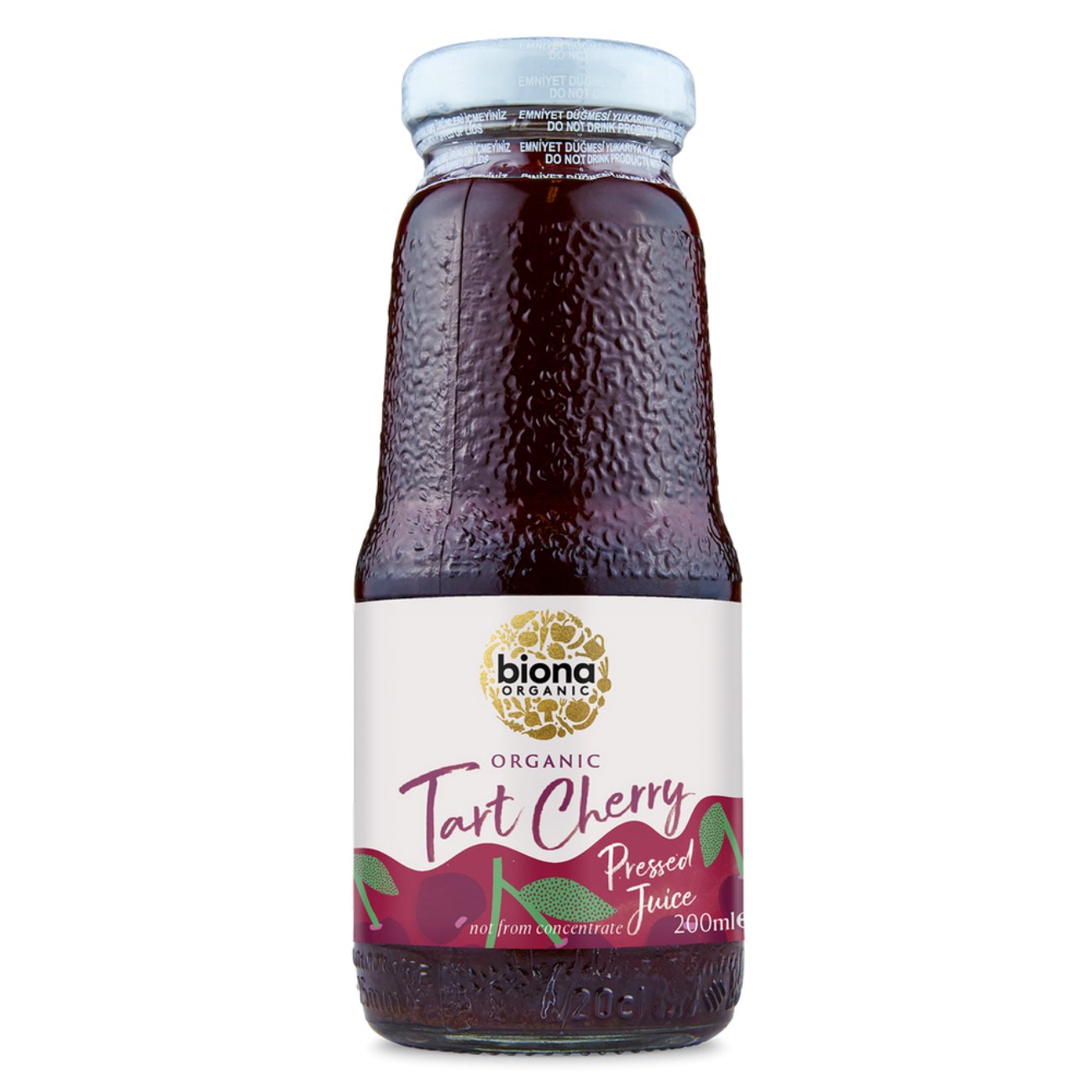 Tart Cherry Juice Pure Not From Concentrate 200ml - Biona - Juice - Eco Natural Products