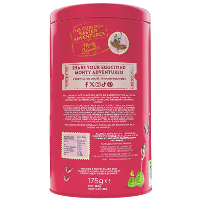 Taste Adventures Easter Egg Premium Tin Gift 175g - Monty Bojangles - Truffles - Monty Bojangles