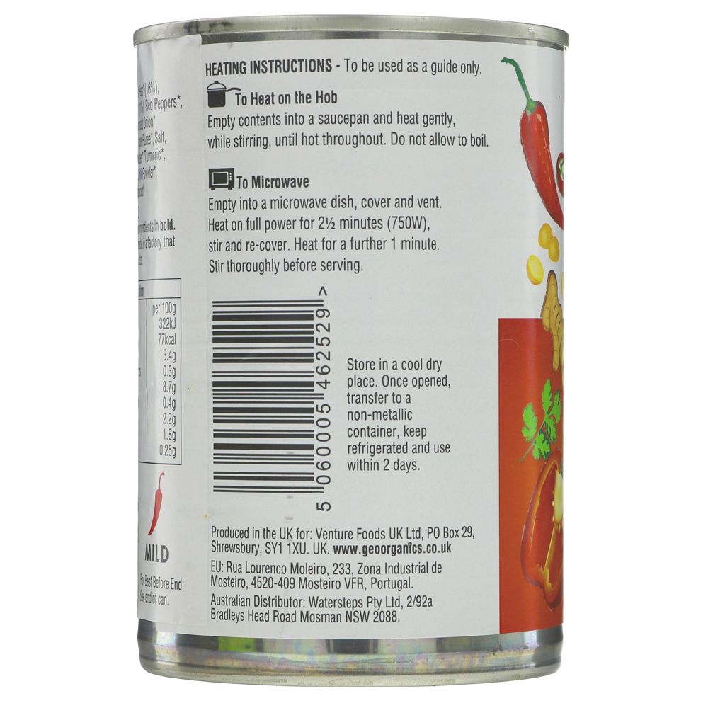 Tasty Tadka Dahl 400g - Geo Organics - Dahl - Eco Natural Products