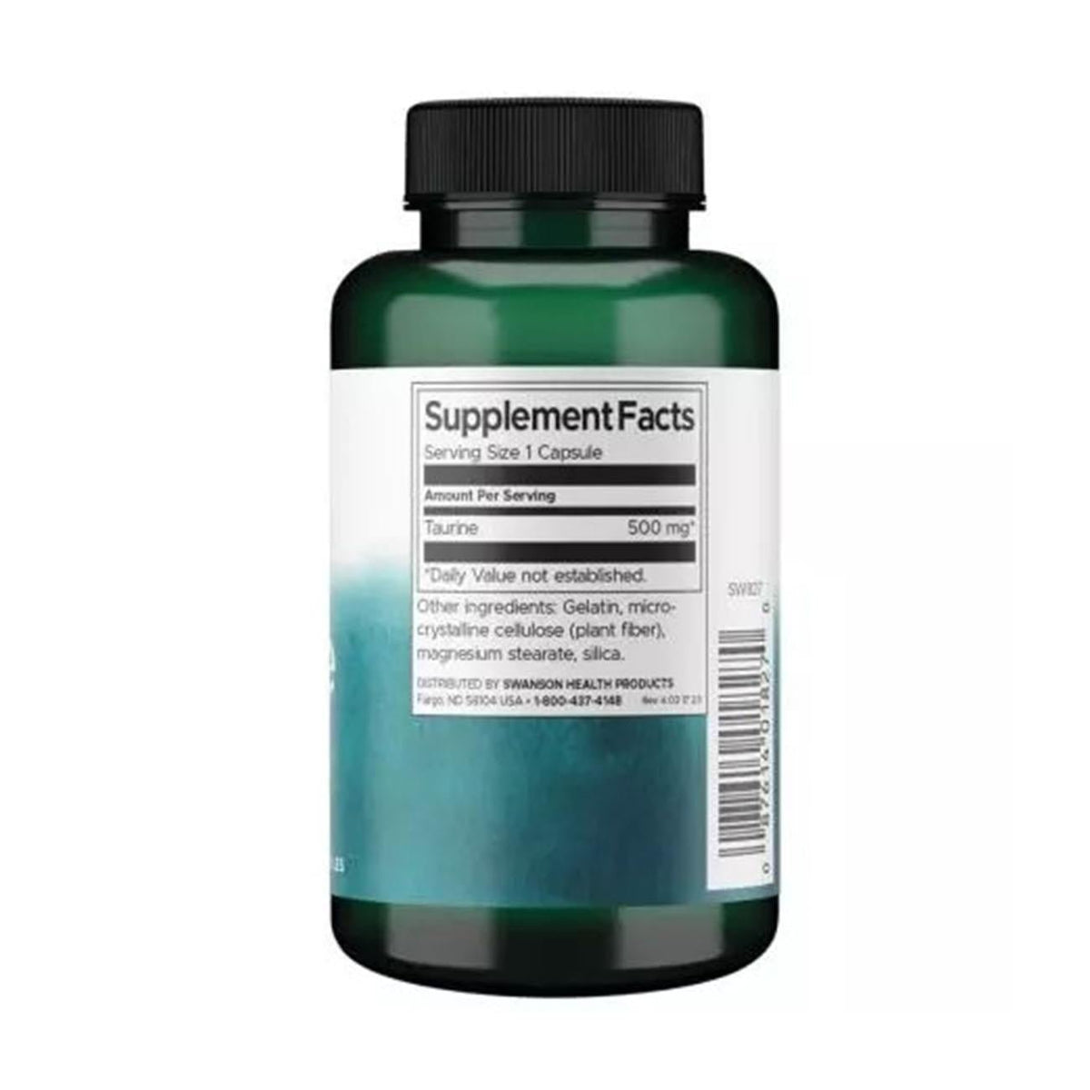 Taurine 500mg 100 caps - Swanson - Supplement - Eco Natural Products