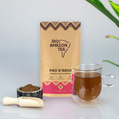 Tea Pau d'Arco (Lapacho) 2000mg 40 Bags - Rio Amazon - Tea herbal - Eco Natural Products