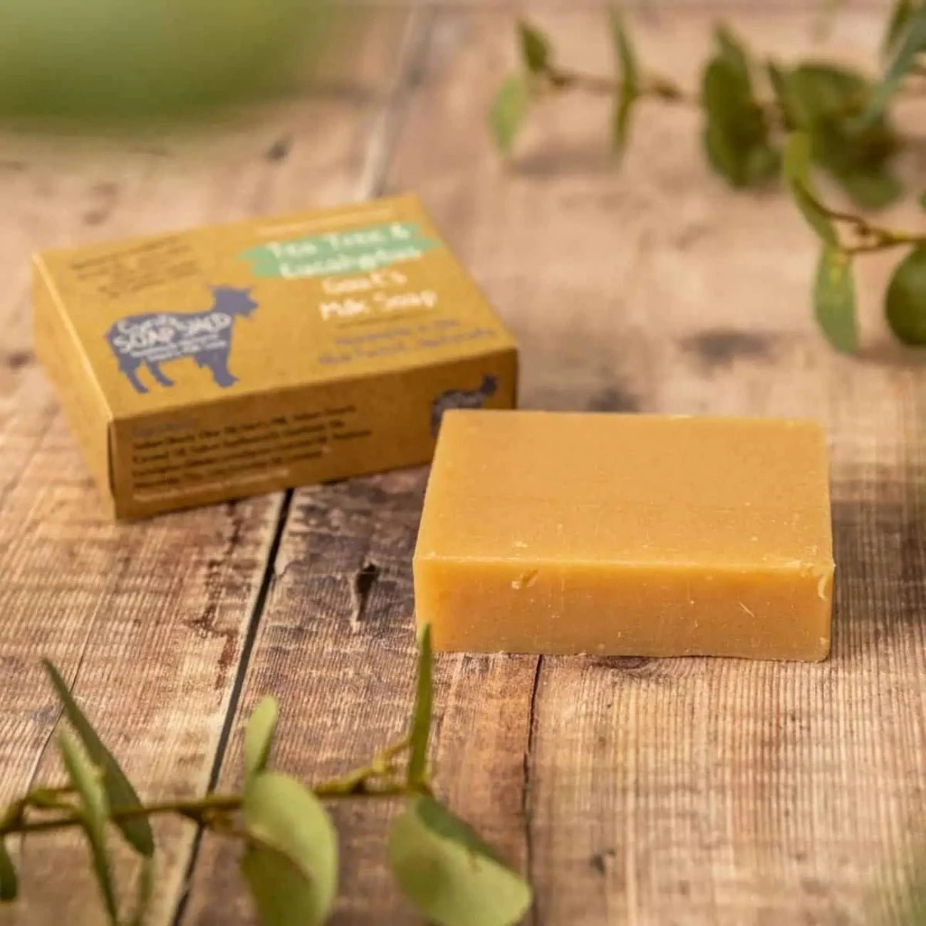 Tea Tree & Eucalyptus Goats Milk Soap 70g - Cyril's Soap Shed - Bar Soap - Eco Natural Products