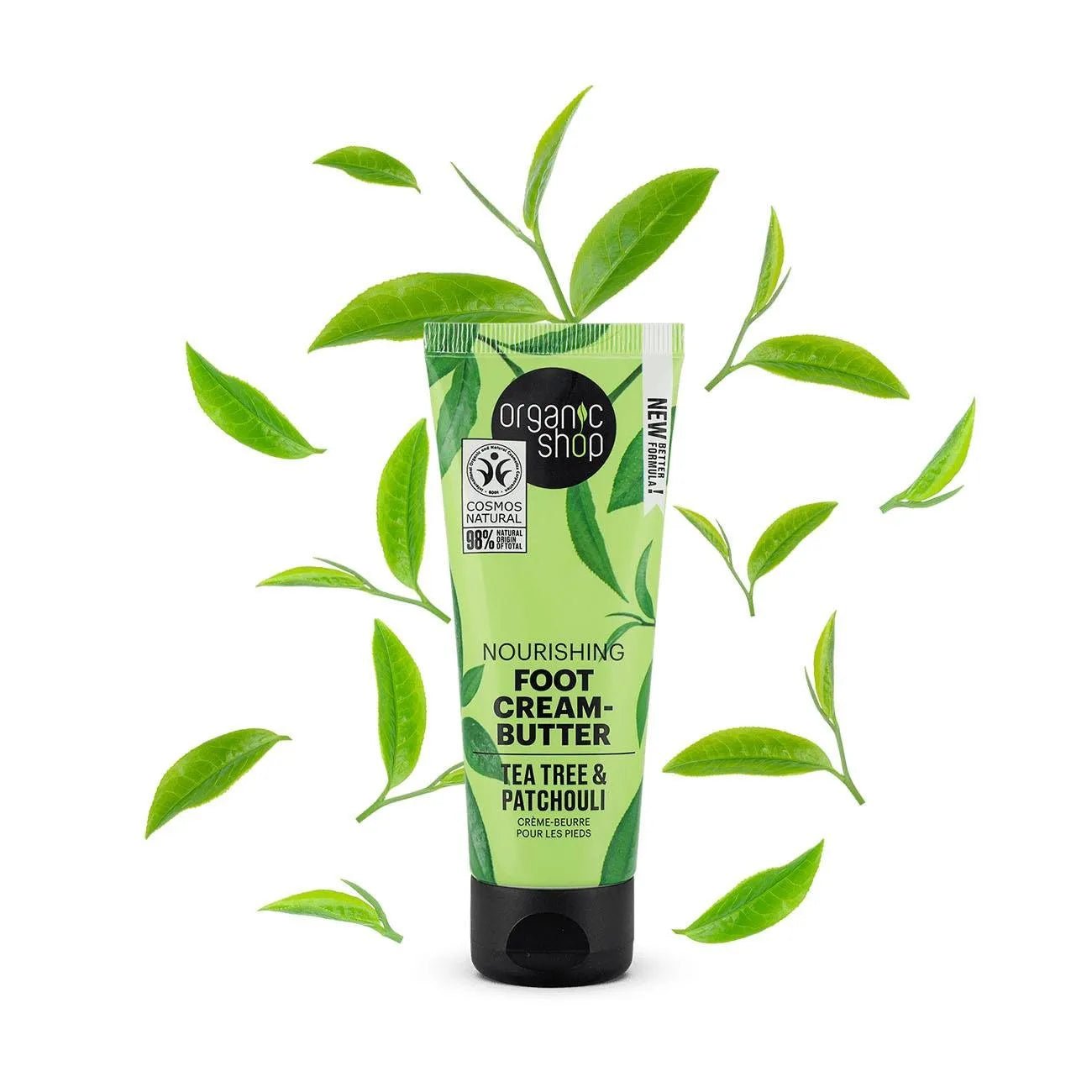 Tea Tree & Patchouli Soft Skin Foot Cream - Butter 75ml - Organic Shop - Foot care - Organic Shop