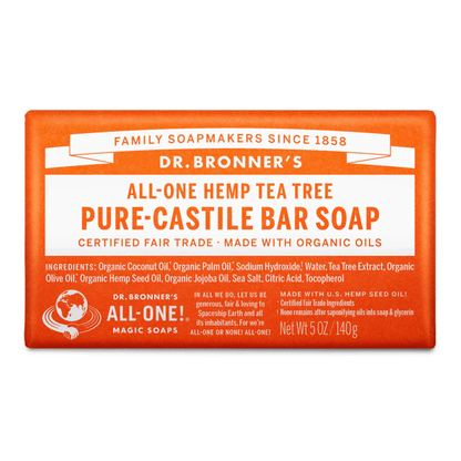 Tea Tree Pure - Castile Bar Soap 140g - Dr. Bronner - Bar Soap - Eco Natural Products