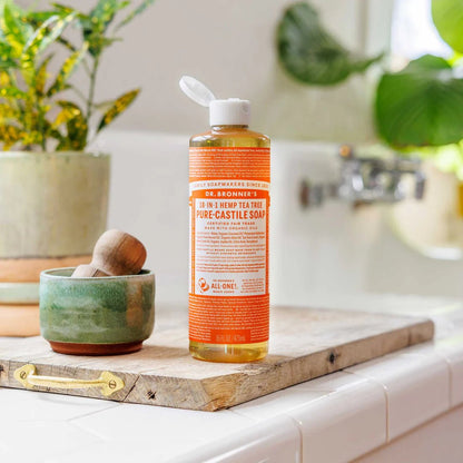 Tea Tree Pure - Castile Liquid Soap 473ml - Dr. Bronner - Liquid Soap - Eco Natural Products