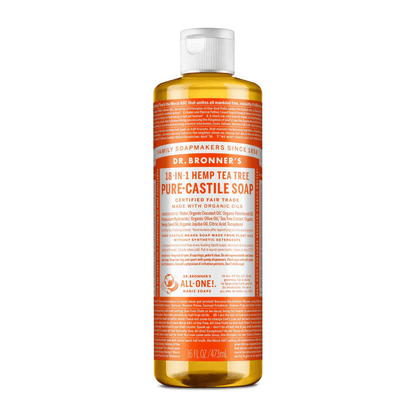 Tea Tree Pure - Castile Liquid Soap 473ml - Dr. Bronner - Liquid Soap - Eco Natural Products