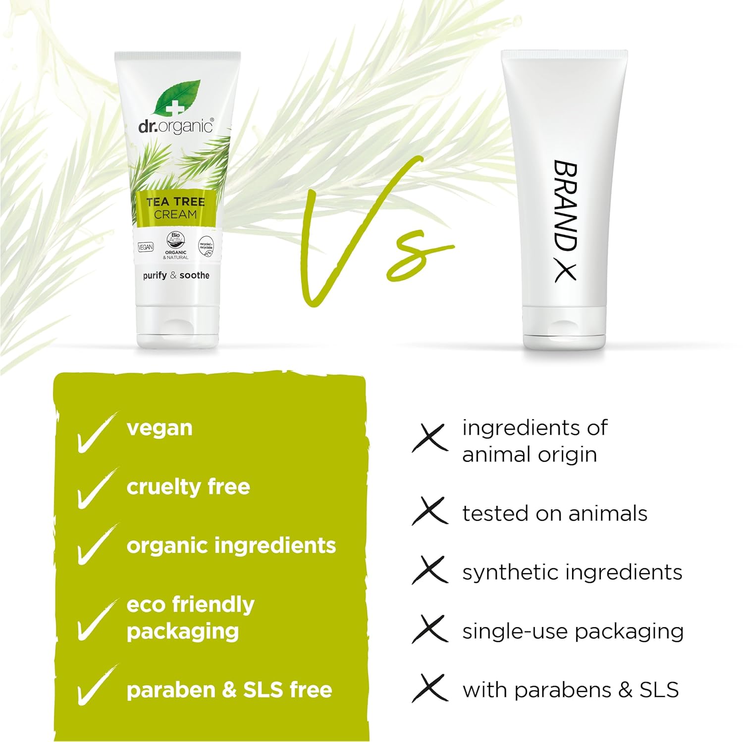 Tea Tree Skin Cream 50ml - Dr Organic - Moisturizers - Eco Natural Products