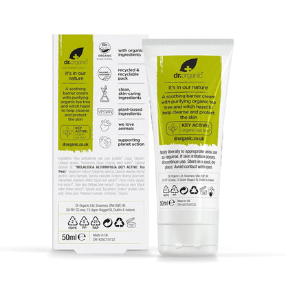 Tea Tree Skin Cream 50ml - Dr Organic - Moisturizers - Eco Natural Products