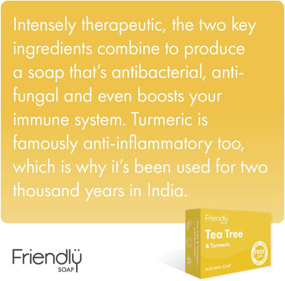 Tea Tree & Turmeric Soap 95g - Friendly Soap - Bar Soap - Eco Natural Products