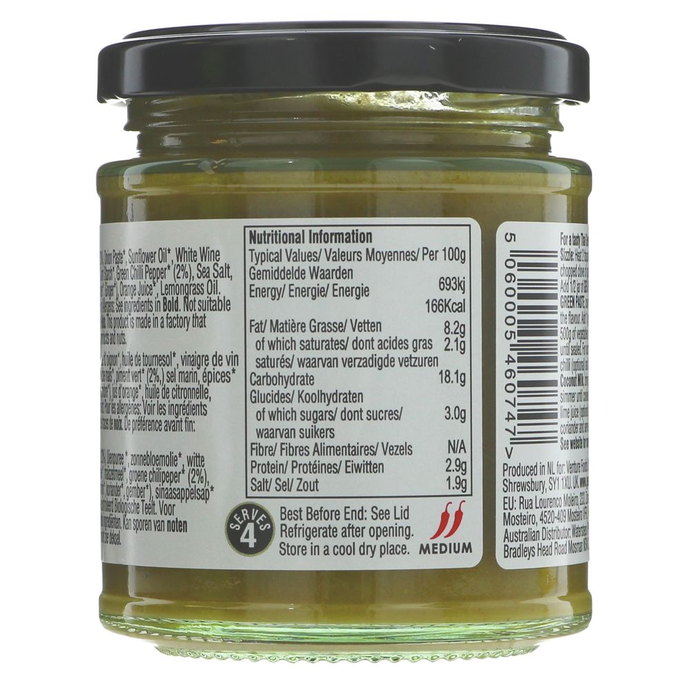 Thai Green Curry Paste 180g - Geo Organics - Curry Pastes - Eco Natural Products