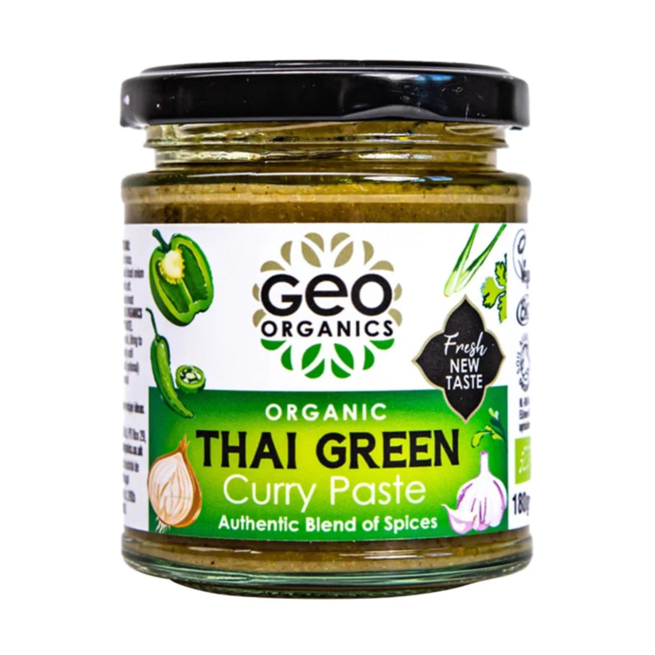 Thai Green Curry Paste 180g [BLACK FRIDAY] - Eco Natural Products - Geo Organics - Curry Pastes