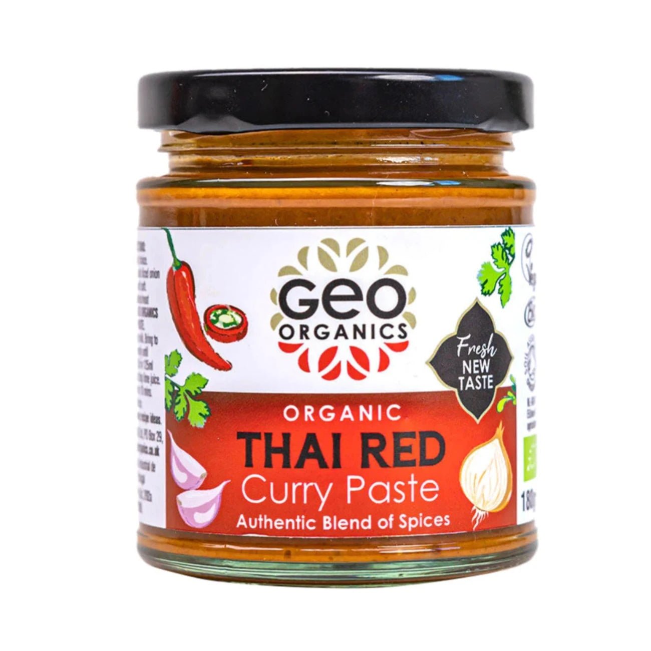 Thai Red Curry Paste 180g [BLACK FRIDAY] - Eco Natural Products - Geo Organics - Curry Pastes