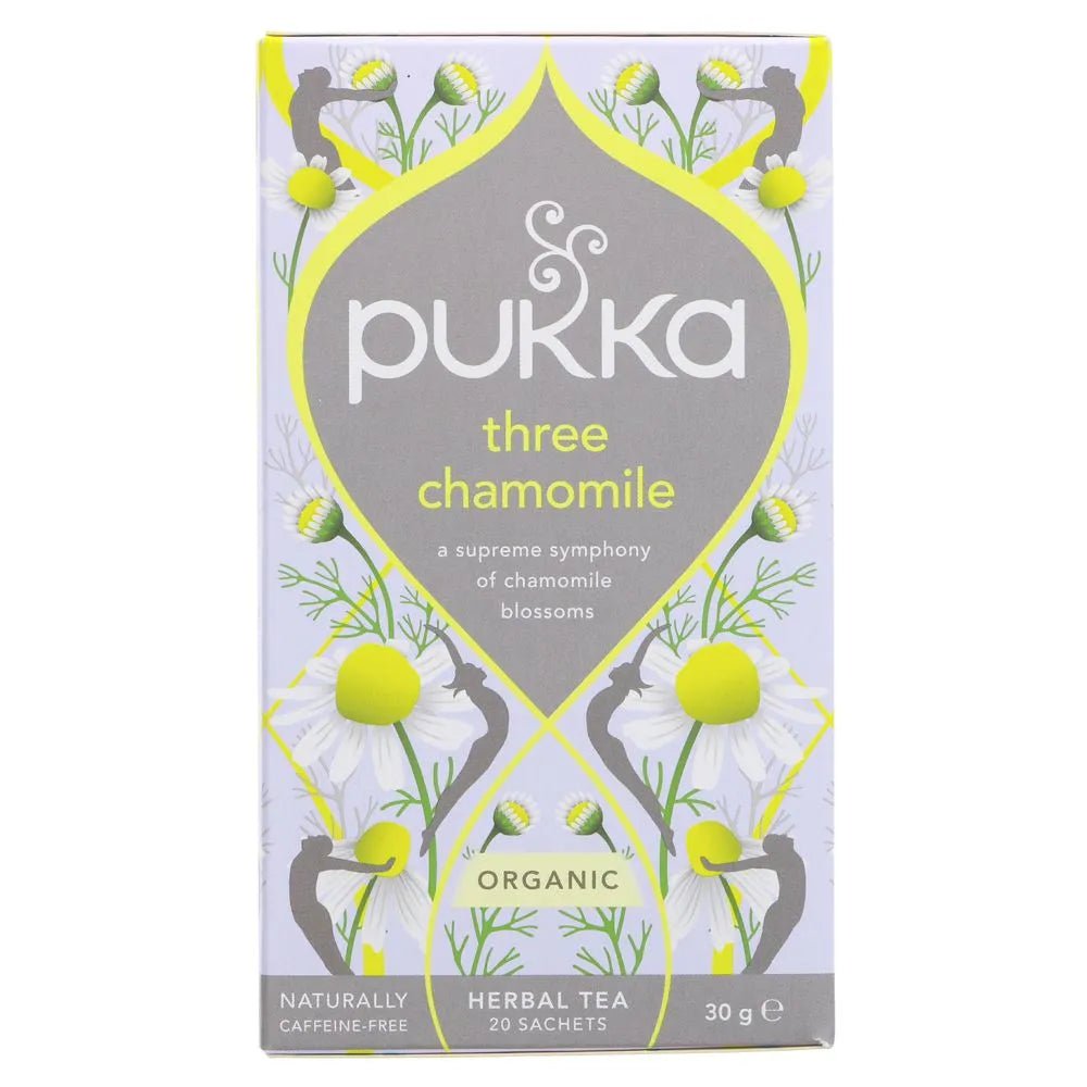 Three Chamomile Herbal Tea 20 Sachets - Pukka Herbs - Teas - Pukka Herbs