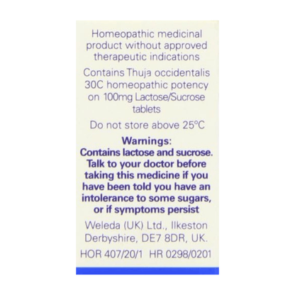 Thuja 30C 125 Tabs - Weleda - Herbal Supplement - Eco Natural Products