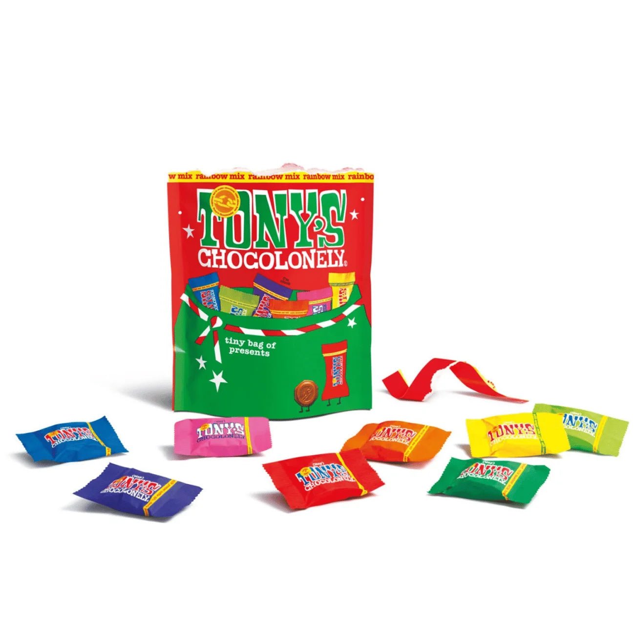 Tiny Tony's Chocolate Christmas Pouch 135g - Tony's Chocolonely - Chocolates - Tony's Chocolonely