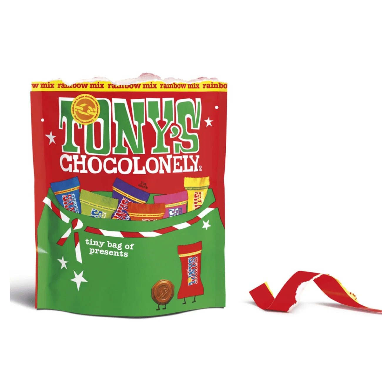 Tiny Tony's Chocolate Christmas Pouch 135g - Tony's Chocolonely - Chocolates - Tony's Chocolonely