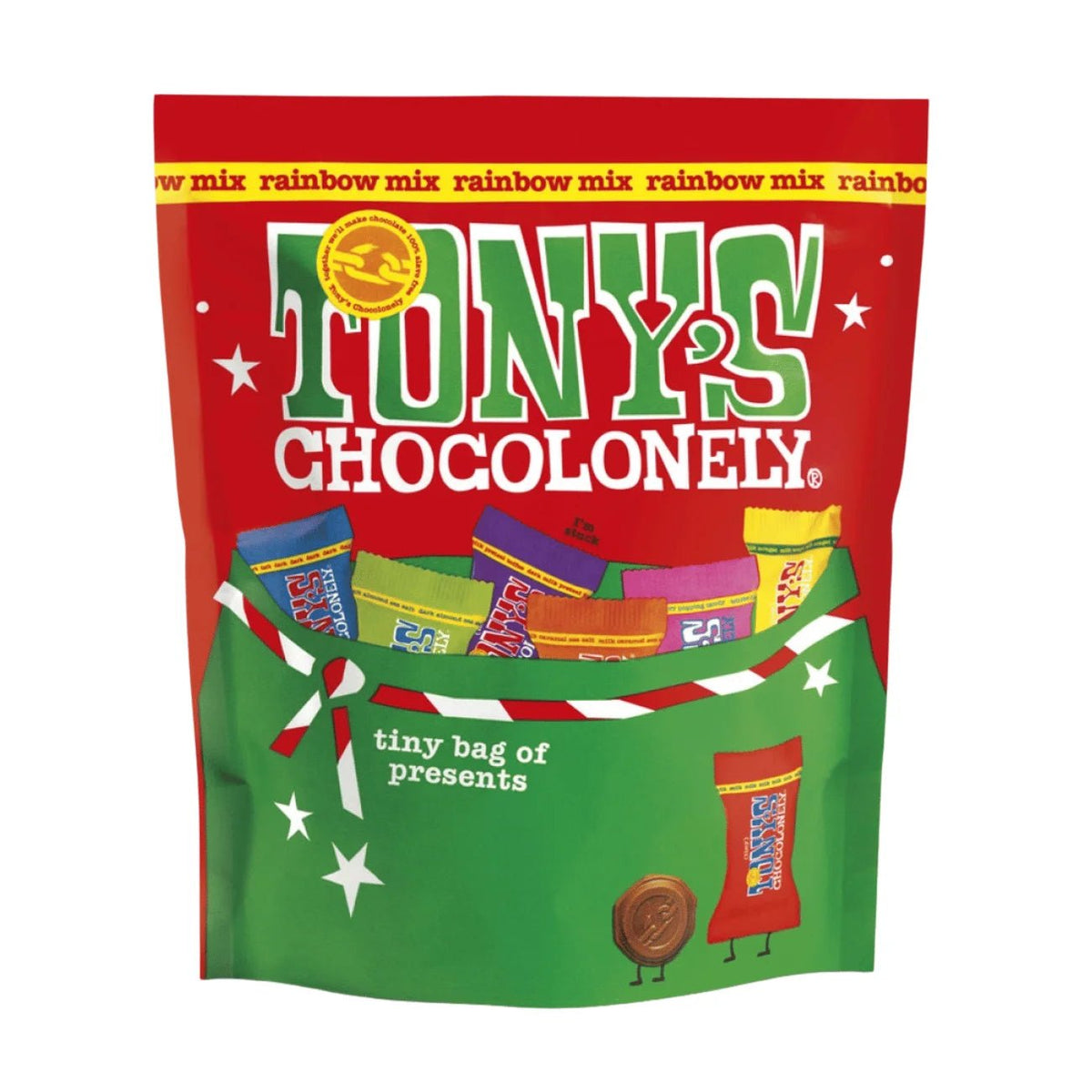 Tiny Tony's Chocolate Christmas Pouch 135g - Tony's Chocolonely - Chocolates - Tony's Chocolonely