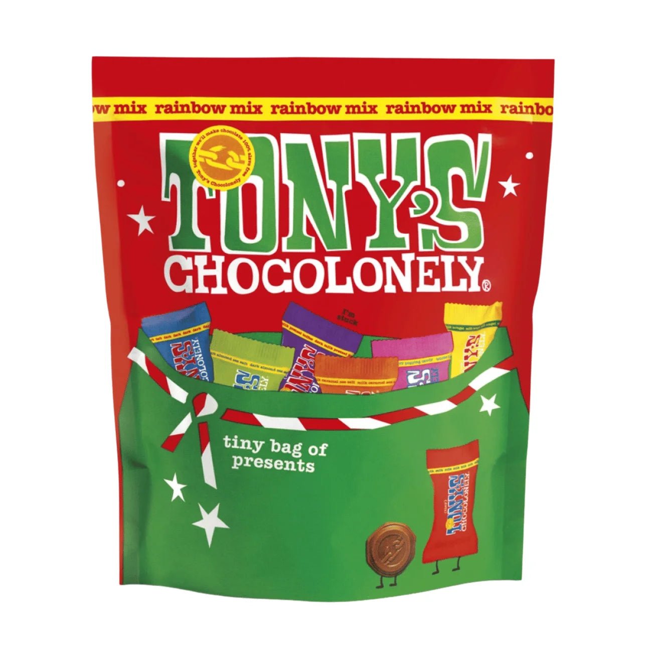 Tiny Tony's Chocolate Christmas Pouch 135g - Tony's Chocolonely - Chocolates - Tony's Chocolonely