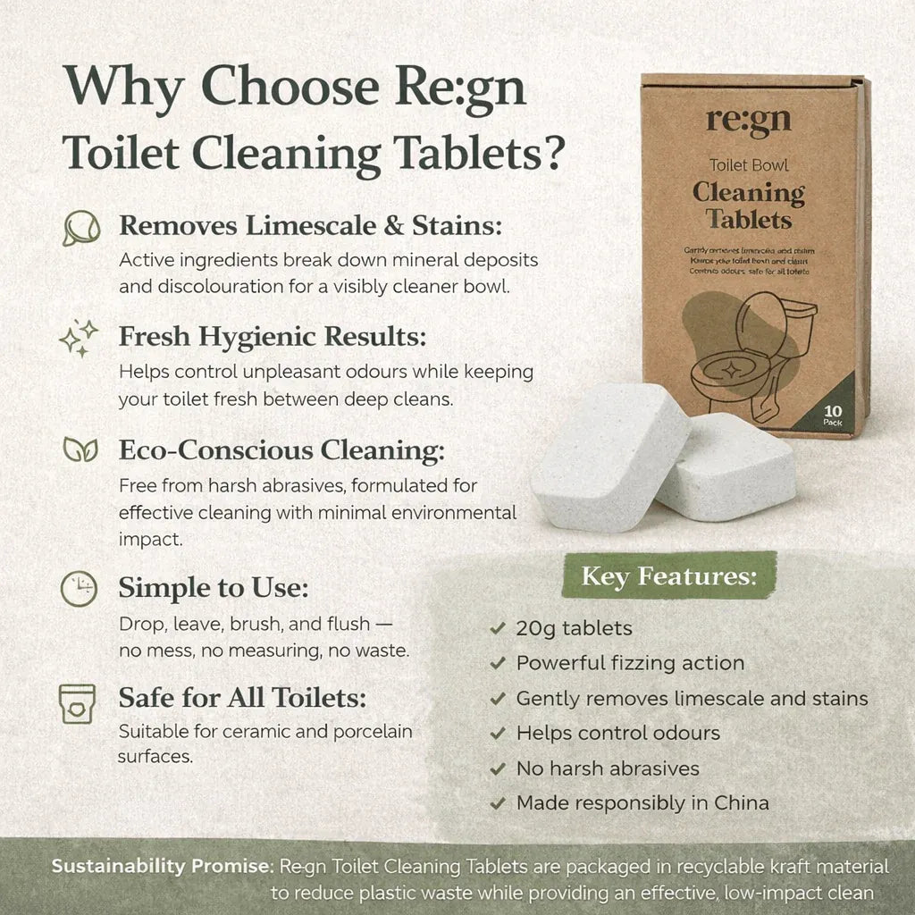 Toilet Cleaning Tablets 10 Pack - Re:gn - Toilet Bowl Cleaners - Re:gn