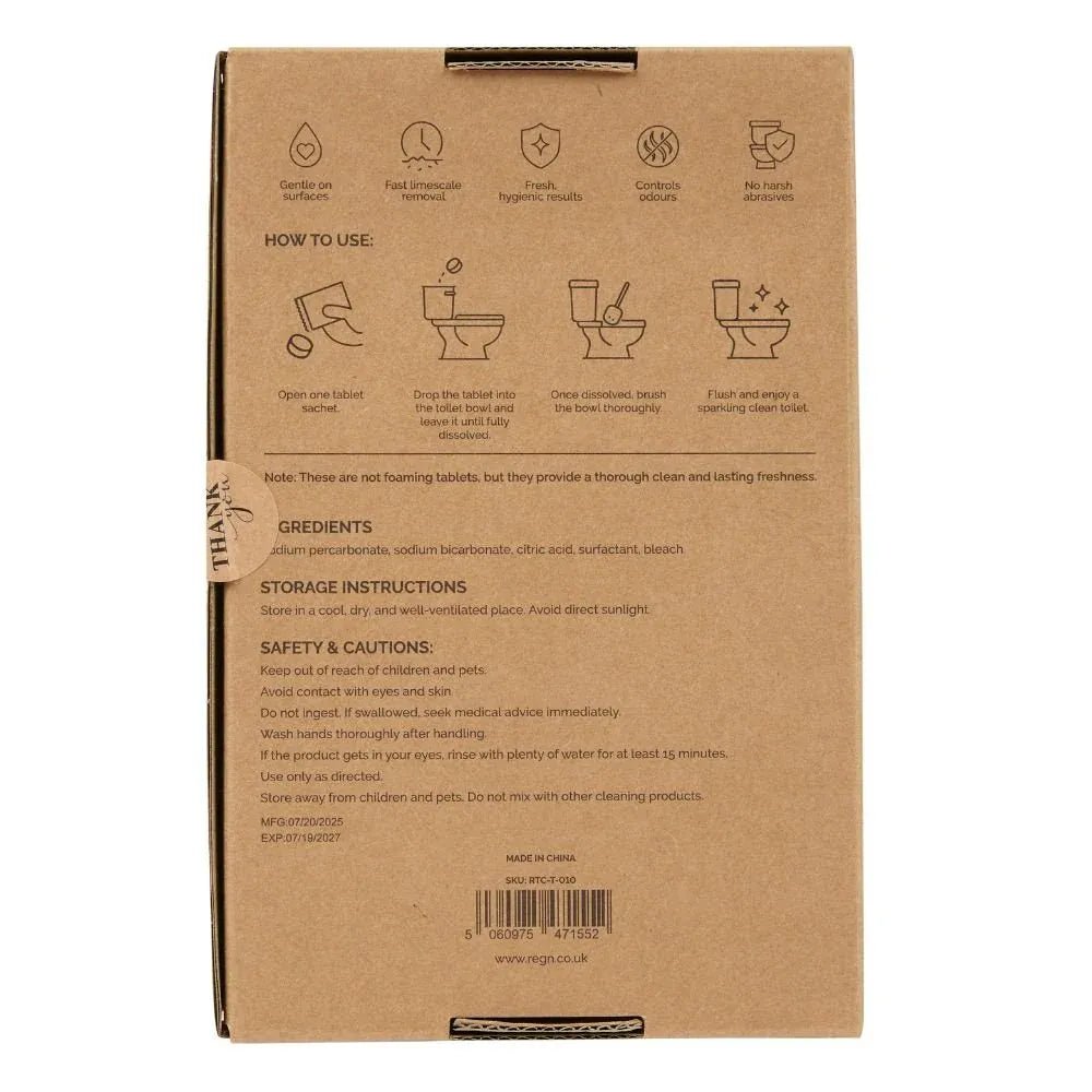 Toilet Cleaning Tablets 10 Pack - Re:gn - Toilet Bowl Cleaners - Re:gn
