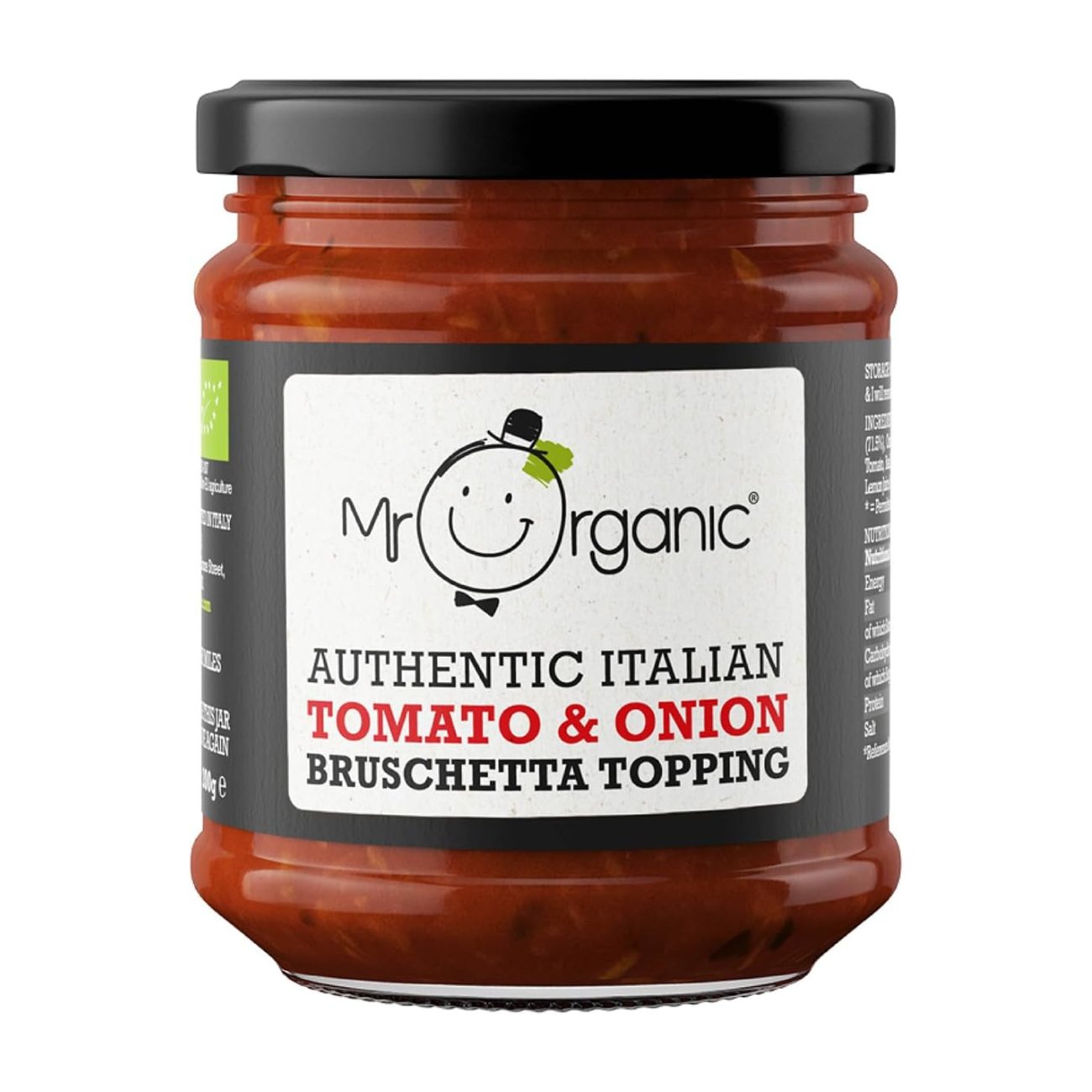 Tomato & Red Onion Italian Bruschetta Topping 200g - Mr Organic - Topping - Eco Natural Products