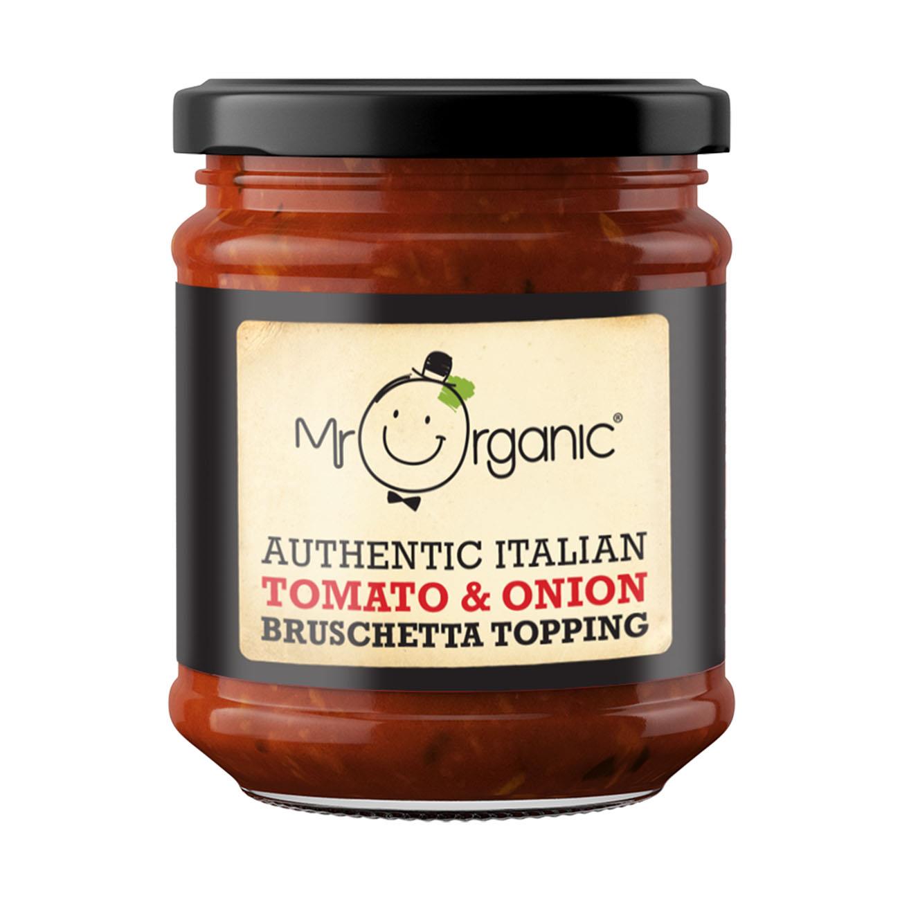 Tomato & Red Onion Italian Bruschetta Topping 200g - Mr Organic - Topping - Eco Natural Products