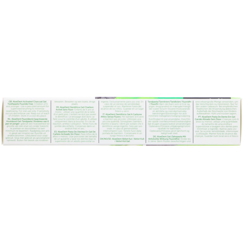 Toothpaste Activated Charcoal 100ml - Aloe Dent - Toothpaste - Aloe Dent