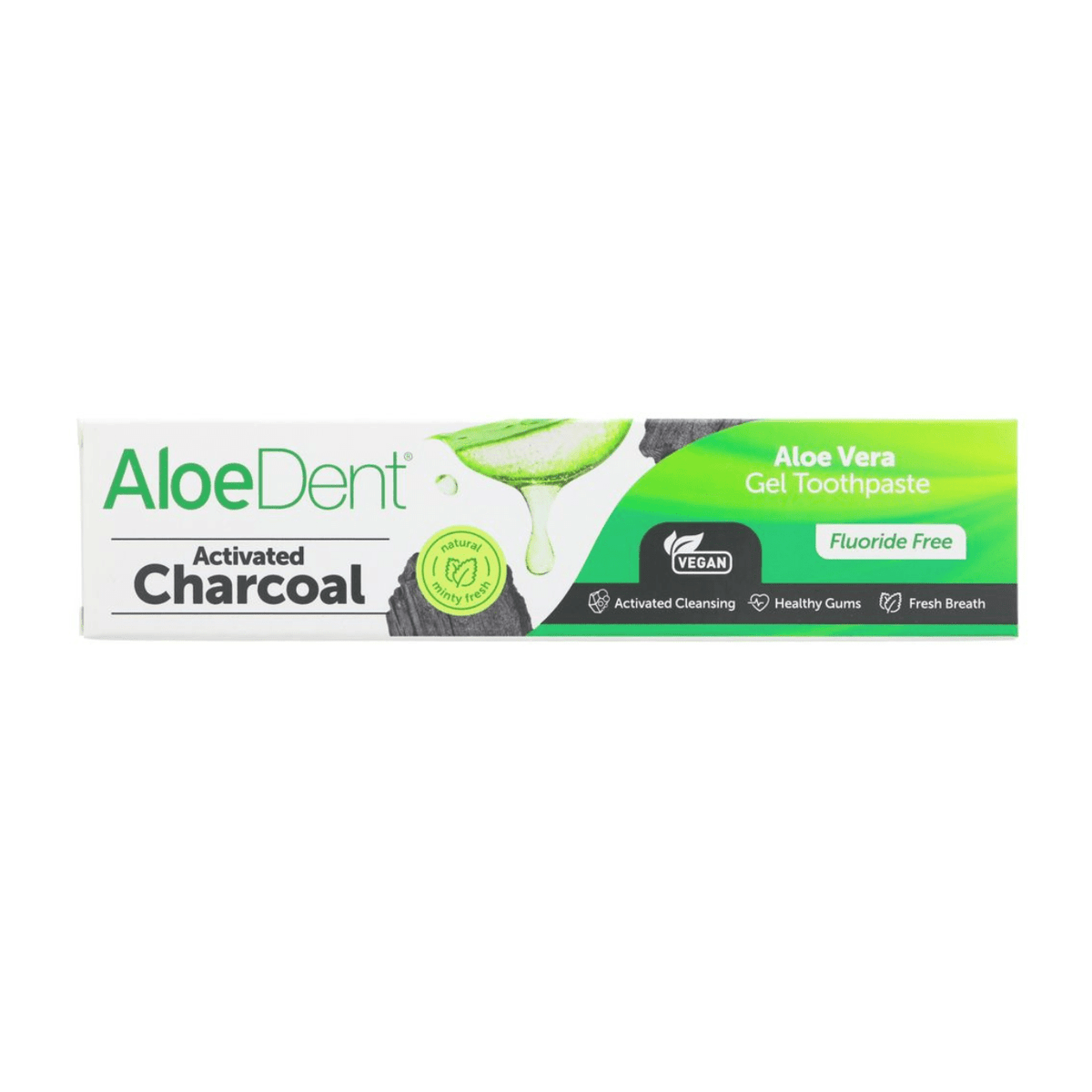 Toothpaste Activated Charcoal 100ml - Aloe Dent - Toothpaste - Aloe Dent