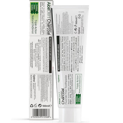 Toothpaste Activated Charcoal 100ml - Aloe Dent - Toothpaste - Eco Natural Products