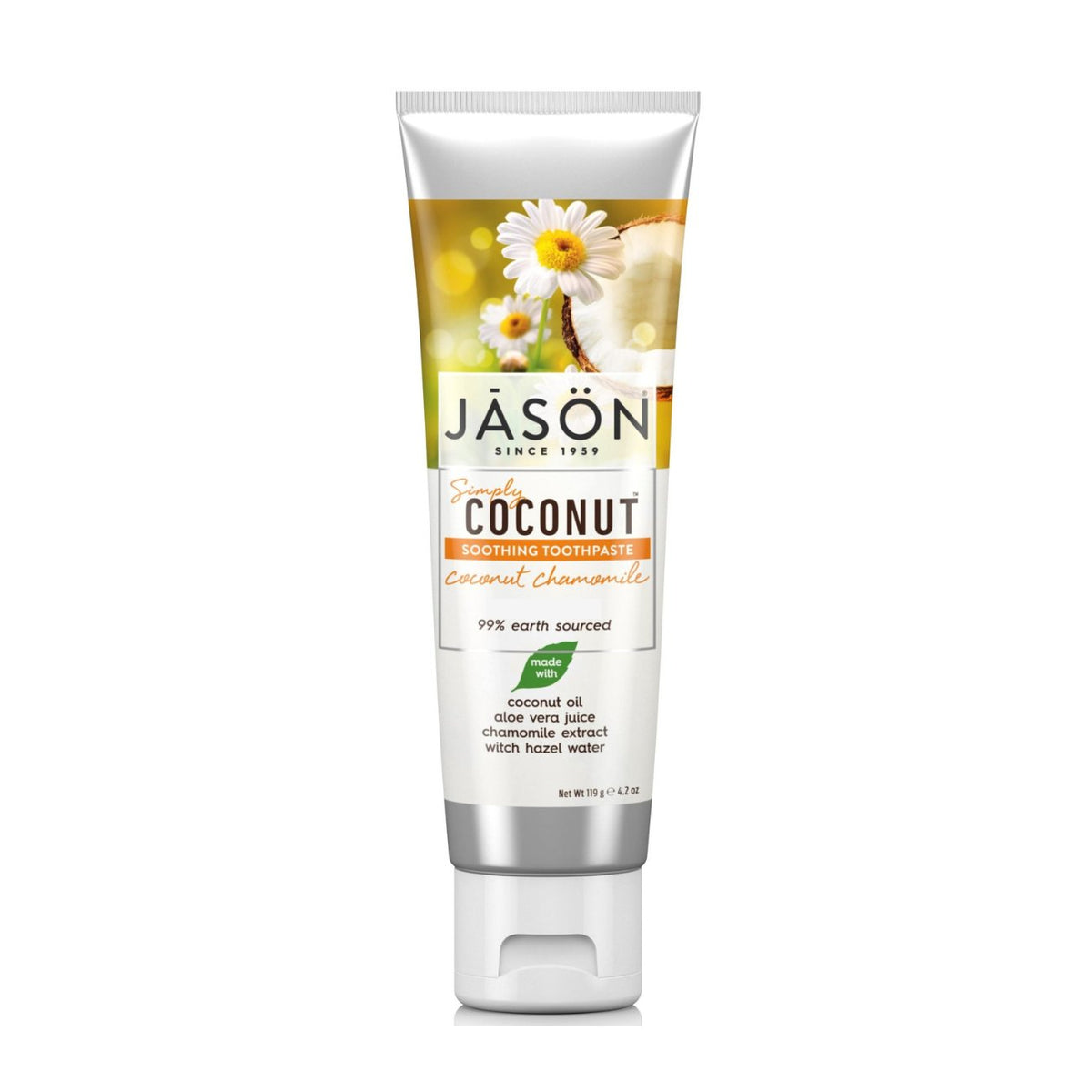 Toothpaste Coconut Chamomile 119g - Jason - toothpaste - Eco Natural Products