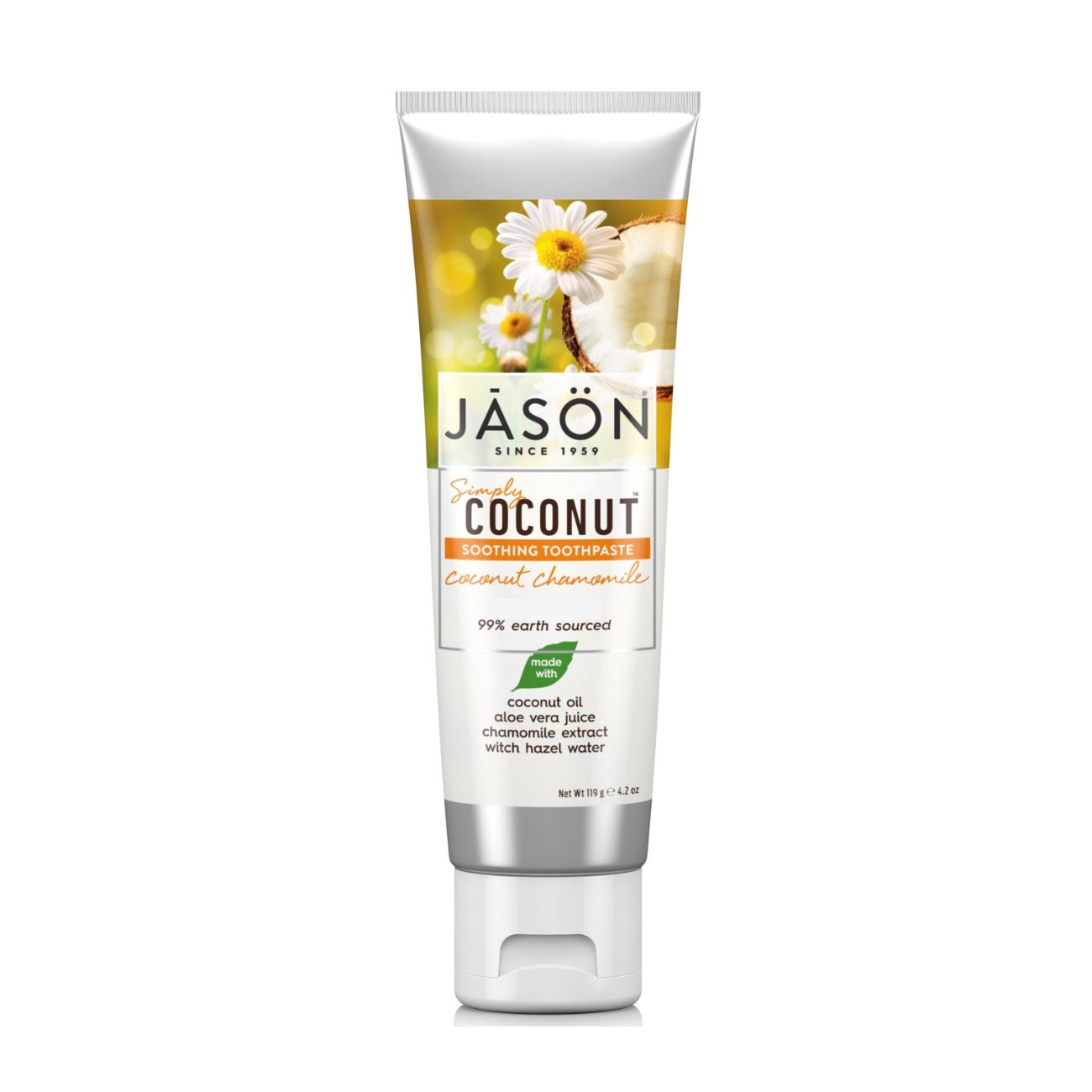 Toothpaste Coconut Chamomile 119g - Jason - toothpaste - Eco Natural Products