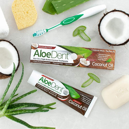 Toothpaste Coconut Oil 100ml - Aloe Dent - Toothpaste - Eco Natural Products